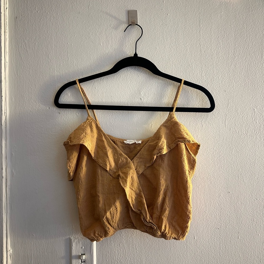 gold dress tank (size M)